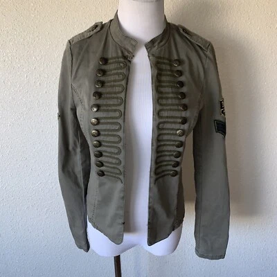 SOLO Chaqueta Denim True N Azul Parcheada Bordada Talla 36 Foto 1 de 4