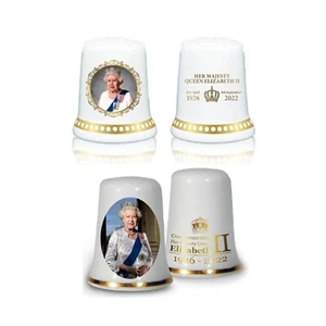 To Celebrate the Life of Queen Elizabeth II 1926-2022 Gedenk-Fingerhut - Bild 1 von 5