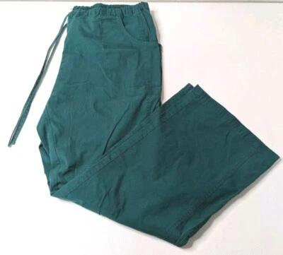 Dickies Scrub Pants Women's L Green Stretch Drawstring Foto 1 de 4