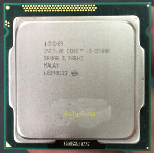 Intel Core i5-2500K 3.3 GHz 4 cores 4 threads 5 GT/s DMI CPU Processor 6 MB
