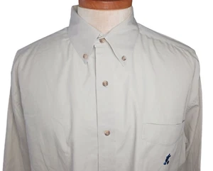 Walt Disney World Button Down Dress Shirt Men XL Mickey Mouse Embroidered Pocket - Picture 1 of 14