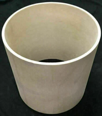 CÁSCARA DE TAMBOR DE MADERA CRUDA DE 6" X 6" CON BORDES DE RODAMIENTO Foto 1 de 3