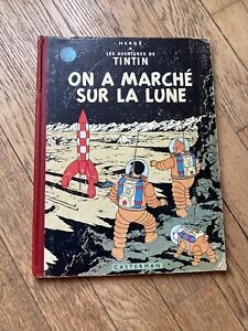 Vieille Bd tintin Hergé On A Marche Sur La Lune  b13