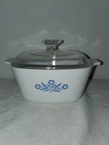 Vintage Blue Cornflower Corning Ware 1-3/4 QT (P-1-3/4 B) with Lid Pre-owned - Picture 1 of 5