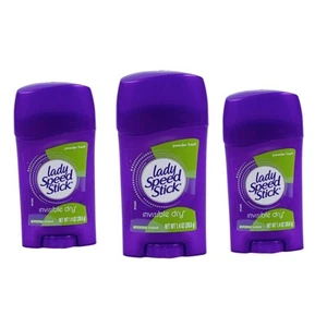 Lady Speed Stick Deodorant 1.4oz Powder Fresh Invisible Dry (3 Pack) - Picture 1 of 1