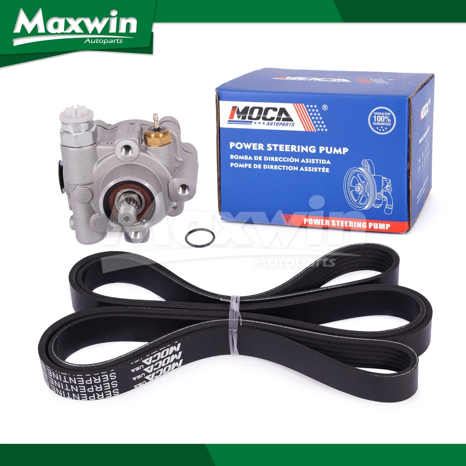 Power Steering Pump w/ Belt Fit 2001-2004 Ford Escape Mazda Tribute 3.0L - Image 1 of 4