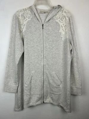 Chicos Zenergy Sudadera con Cremallera Mujer Chaqueta Grande Marfil Talla 2 Ojales Foto 1 de 4