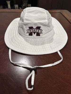 Mississippi State Bulldogs Adidas White Bucket Hat S/M Size Fishing Outdoor NWOT - Image 1 of 4