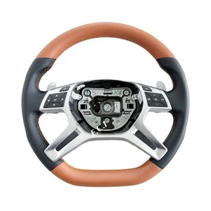 OEM MERCEDES W463 G550 G63 GL63 G65 ML63 GL550 GL63 AMG LEATHER STEERING WHEEL - Picture 1 of 3