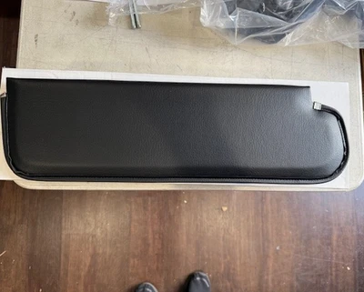 1967 1968 1969 1970 1971 1972 CHEVROLET GMC TRUCK BLACK VINYL SUN VISOR PAIR - Image 1 of 3