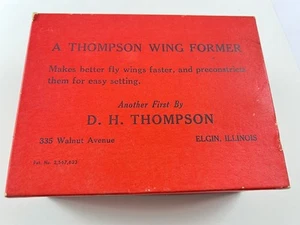 Vintage Thompson Wing Former Fliegenbinden Werkzeug-Kit komplett D.H. Thompson Illinois - Bild 1 von 7