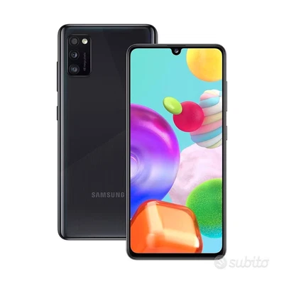 SAMSUNG Galaxy A41 64GB Nero Perfetto . telefono pari al nuovo USB-C Completo! - Immagine 1 di 4