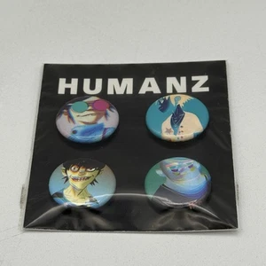 Gorillaz Humanz 2017 Set 4 Pins From Tour Merch Shop RARE SEALED NOS - Bild 1 von 7