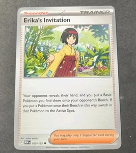 Pokemon 151 Erika's Invitation Uncommon Trainer Card 160/165 NM - Picture 1 of 1