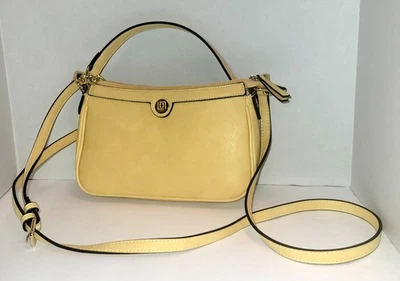 Liz Claiborne Crossbody Purse Double Strap Yellow - Image 1 of 4