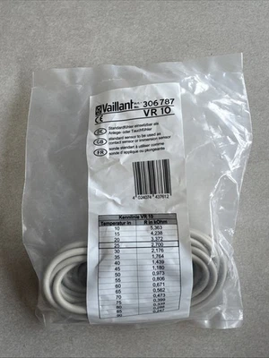 Vaillant VR10 Standard Temperature Sensor Part No. 306787 NEW - Image 1 of 2
