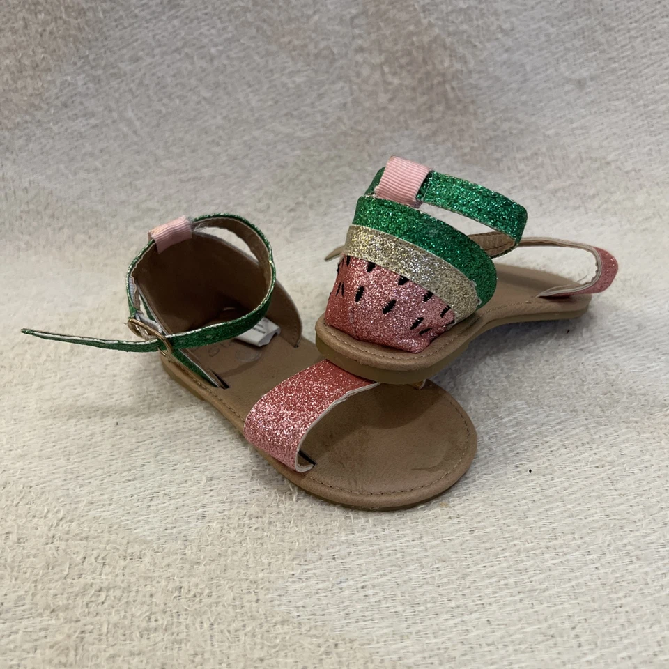 Sandalias de sandía para niñas pequeñas talla 5 por Stepping Stone Foto 1 de 1