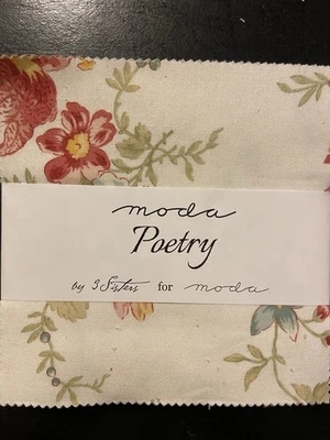 Poetry By 3 Sisters For Moda. Rare OOP Charm Pack. - Image 1 of 3