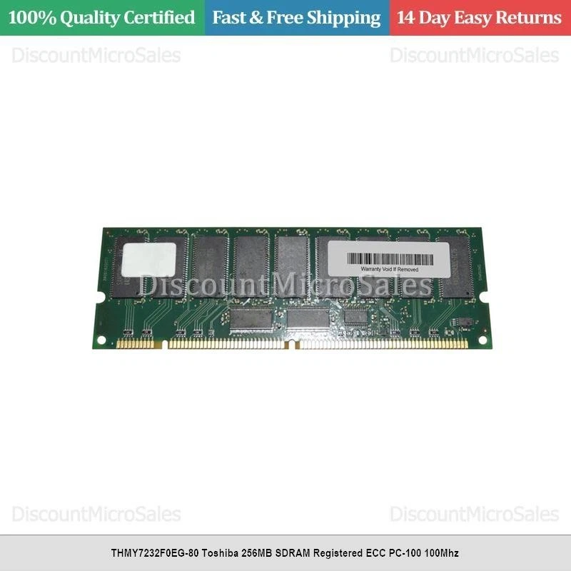 THMY7232F0EG-80 Toshiba 256MB SDRAM Registered ECC PC-100 100Mhz - Image 1 of 1
