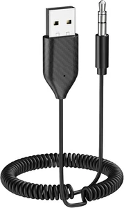 ZIOCOM Adaptateur Aux Bluetooth pour Voiture, Récepteur USB 5.2, 3,5mm Noir - Photo 1 sur 8