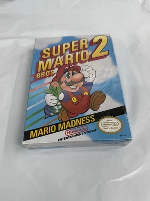 Super Mario Bros. 2 (NES, 1988) - Shrink Wrapped, Not H-Seam Factory Seal - Image 1 of 4