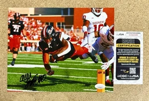 Ollie Gordon Signed Autographed Oklahoma State Cowboys 8x10 Photo JSA COA - Picture 1 of 3