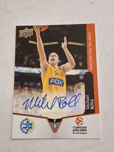 CARTE AUTO DÉDICACÉE MICHAEL ROLL PONT SUPÉRIEUR EUROLEAGUE 2019 #A-MR TEL AVIV - Photo 1/3