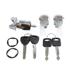 Ignition Switch Lock Cylinder For Ford F150 F250 F350 W/2 Door Lock Cylinders - Foto 1 di 10