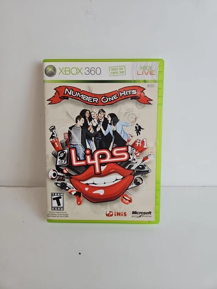 Lips Number One Hits Game Xbox 360 Game CIB Complete With Manual Video Game Sing - Image 1 of 3