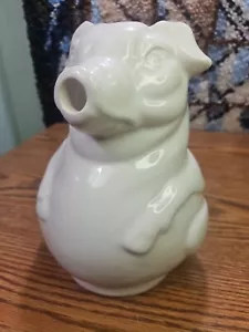 Ceramic Pig Pitcher 8.25in Made In U.S.A. 371 Farmhouse - Picture 1 of 5