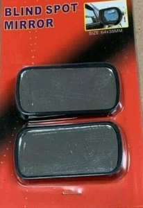 2PC 2-7/8" x 1-1/2" FLAT SURFACE BLIND SPOT REAR VIEW MIRROR RV VAN TRUCK JH-156 - Imagen 1 de 4