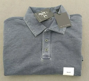 Age Of Wisdom Shirt Mens Small Navy Blue Polo Short Sleeve Casual RN#103530 NWT - Picture 1 of 12