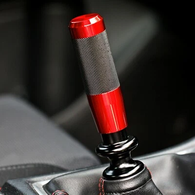 SSCO CANDY RED KNURLED KR-M 4" 140 GRAMS SHIFT KNOB SHIFTER STICK WEIGHTED - Image 1 of 3