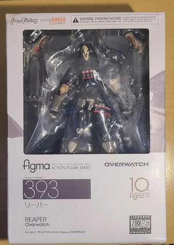 Figma Number 393. Reaper from Overwatch. Max Factory Cover
