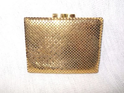 CARTERA CLUTCH PEQUEÑA FORMAL DORADA VINTAGE Foto 1 de 4