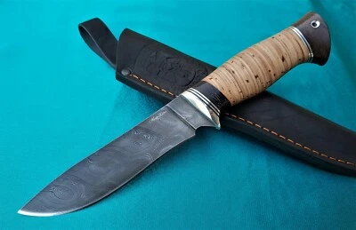 Damast Outdoor Jagd Messer Nazarov Knives Russland Handarbeit HRC62 Ангара - Bild 1 von 4