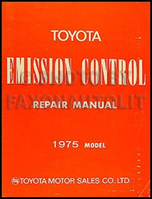 1975 Toyota Emisión Reparación Manual Celica Corona Corolla Camioneta Camión - Imagen 1 de 2