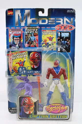 Toy Biz Marvel Modern Age Action Figure Captain Britain Previews Exclusive Cover