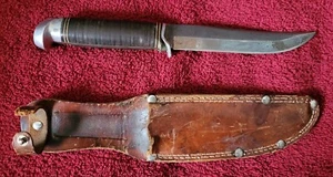Vintage Western Hunting Knife Boulder Colorado W/ Sheath - Picture 1 of 5