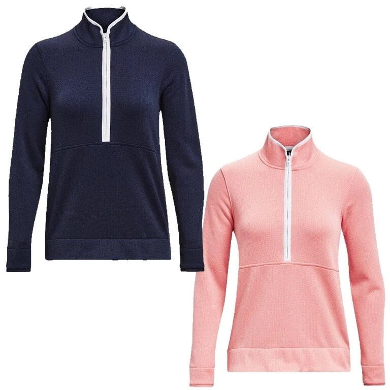 Damen Under Armour Golf Storm Pullover Fleece, rosa oder blau, NEU