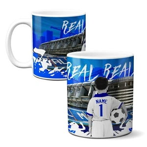 Personalised Madrid Mug Football Fan Cup Childrens Boys Birthday Cute Gift CFM49
