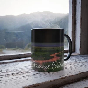 Color Changing! Grand Teton National Park ThermoH Morphin Ceramic Coffee Mug - Picture 1 of 9