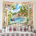 3D Large Seascape Wall Hanging Forest Beach Tapestry Blanket Bedspread Wall Art