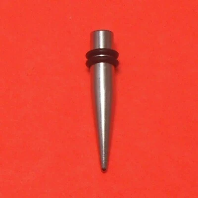 One Surgical Steel Ear Taper Stretcher Expander Plug With "O" Rings: 6mm: UK - Image 1 of 4