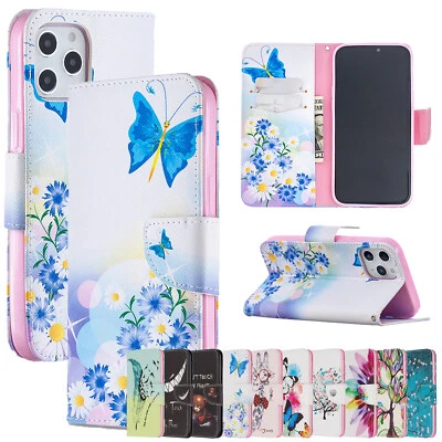 Wallet Case For iPhone 11 12 13 14 15 16 Pro Max Luxury Leather Flip Phone Cover - Image 1 of 4