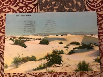 Vintage 1943 Postcard - 328–White Sands - New Mexico - free postage - Image 1 of 2