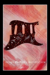 **GFA Musical Band *ARIA* Signed Electric Pickguard for Guitar A1 COA** - Picture 1 of 2