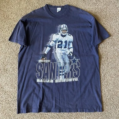 Camiseta De Colección Deion Sanders Dallas Cowboys Salem Ropa Deportiva Para Hombre XXL Azul Años 90 Foto 1 de 4
