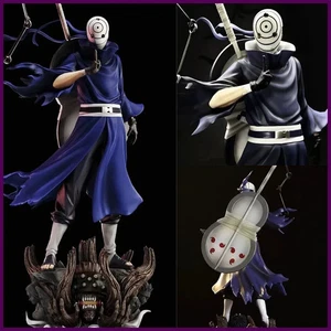 Figura Anime Naruto Uchiha Obito Figuras de Acción Doble Cabeza Estatua PVC - Imagen 1 de 24