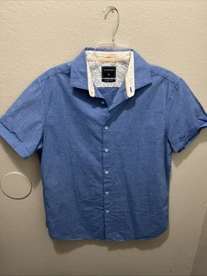 Мужские кактусы с коротким рукавом на пуговицах - большие приталенные - Изображение 1 из 3